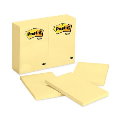 Post-it® 659-YW Original Pads in Canary Yellow, 4