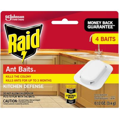 Raid 308816 Ant Baits - Ants - Red - 4 / Box - Box of 4 SJN308816