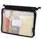 Read Right/Advantus Corporation 50904 Expanding Zipper Pouch, 13 x 9 1/4, Clear/Black - 1 Case of 1