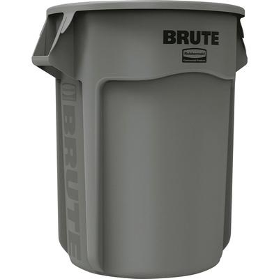 Rubbermaid FG265500GRAY Brute Vented 55-gallon Container, 55 gal Capacity, Gray, 3/Carton - Case of 3