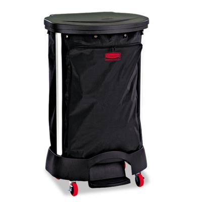 Rubbermaid FG635000BLA Premium Step-On Linen Hamper Bag, 30 gal, 13.38w x 19.88d x 29.25h, Nylon, Black