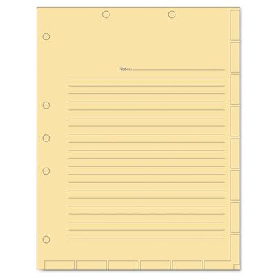 Tabbies 54519 Medical Chart Index Divider Sheets, 11 x 8.5, Manila, 400/Box - Box of 400