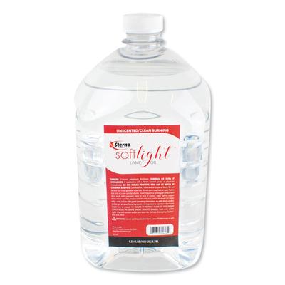 Sterno 30644 Soft Light Liquid Wax Lamp Oil, Clear, Gallon, 4 per Carton - Case of 4 STE30644