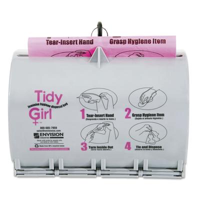 Stout TGUDPV2 Plastic Feminine Hygiene Disposal Bag Dispenser, Gray