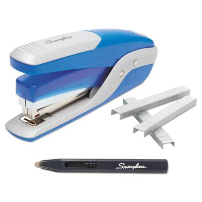 Swingline 64584 Quick Touch Stapler Value Pack, 28-Sheet Capacity, Blue/Silver