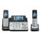 Vtech 80088300 DS6151-2 Two-Handset Two-Line Cordless Phone with Answering System, Black/Silver