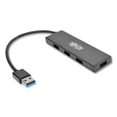 Tripp Lite U360004SLIM Ultra-Slim Portable USB 3.0 SuperSpeed Hub, 4 Ports, Black