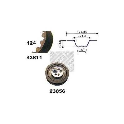 MAPCO Zahnriemensatz für AUDI 23811