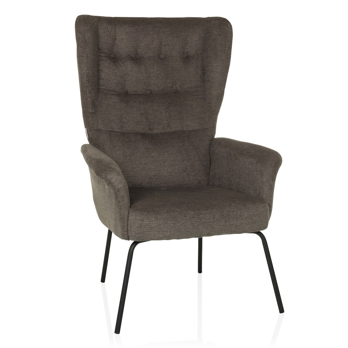 Relaxsessel / Ohrensessel HAVENIO Stoff dunkelgrau hjh LIVING Image