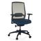 Bürostuhl / Drehstuhl COLORE Rücken Netzstoff / Sitz Stoff blau hjh OFFICE