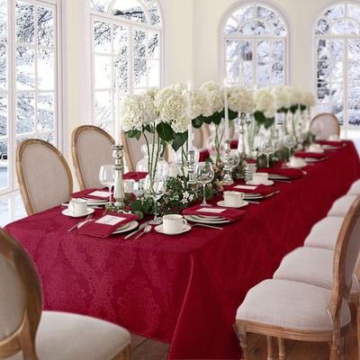 Abshire Rectangle Tablecloth, 60 x 144, Red