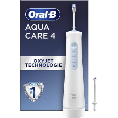 Munddusche ORAL-B "AquaCare 4" Mundduschen weiß (weiß/blau) Kabellose mit Oxyjet-Technologie