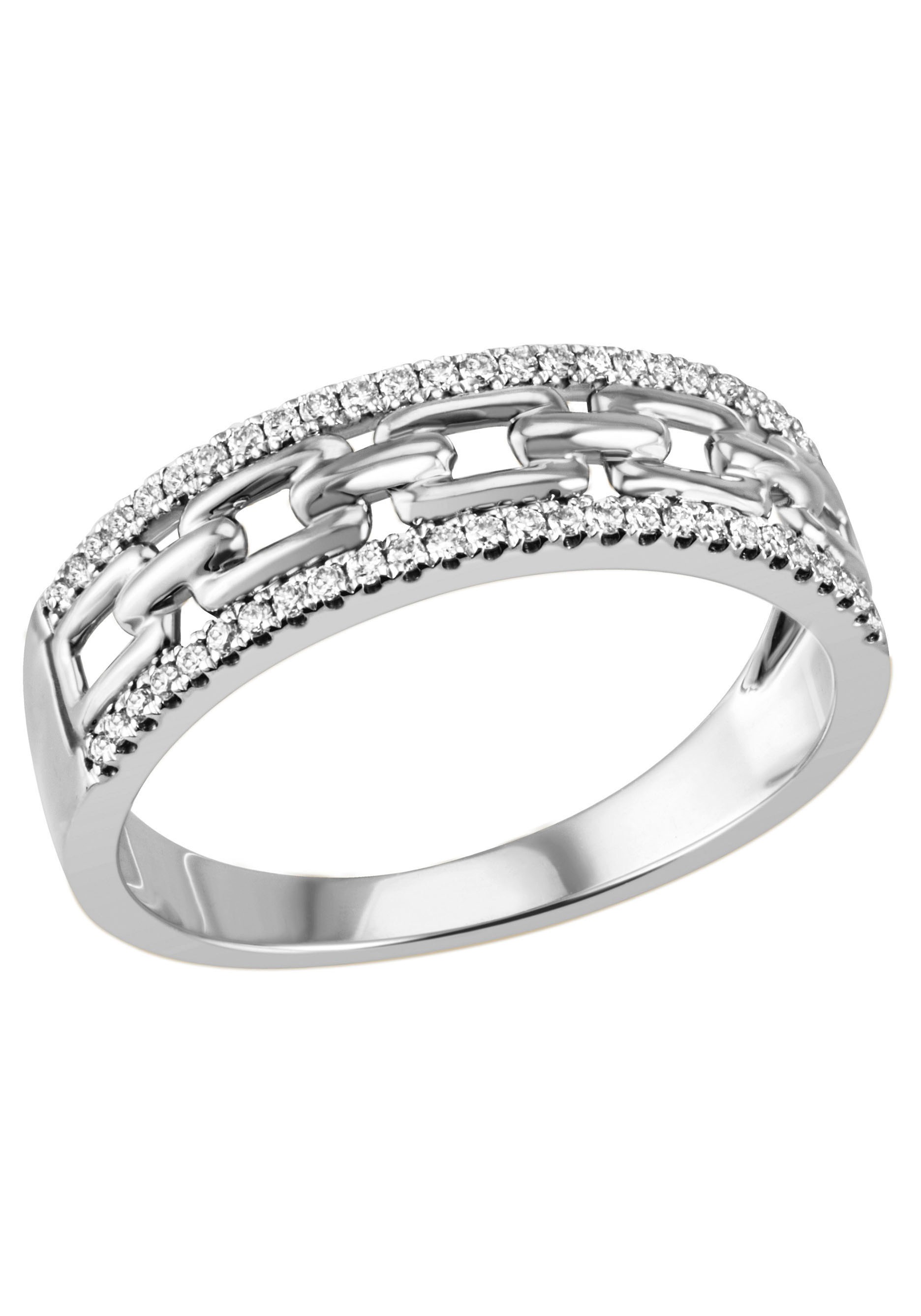 Fingerring FIRETTI "Schmuck Geschenk Silber 925 Silberring Fancy Stab" Gr. 54, silber (silberfarben, kristallweiß), Fingerringe, Damen, 54, Silber 925 (Sterlingsilber), 2,5mm, mit Zirkonia (synth.) Image