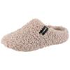 Pantoffel VERBENAS, Damen, Gr. 37, grau (helltaupe), Textil, klassisch, Schuhe Pantoffeln Plüsch Hausschuh Hausschuh, Hausschuh, Homeslipper, Clog in kuscheliger Optik