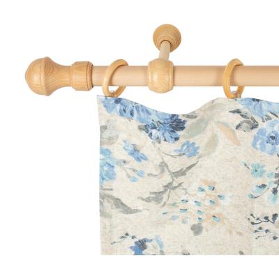 Gardinenstange SN DECO GROUP "Ares" Gr. 2, beige (naturfarben), L:140cm, Holzwerkstoff, Gardinenstangen, 28 mm, Holz, verschiedene Längen und Farben, Komplettset Image
