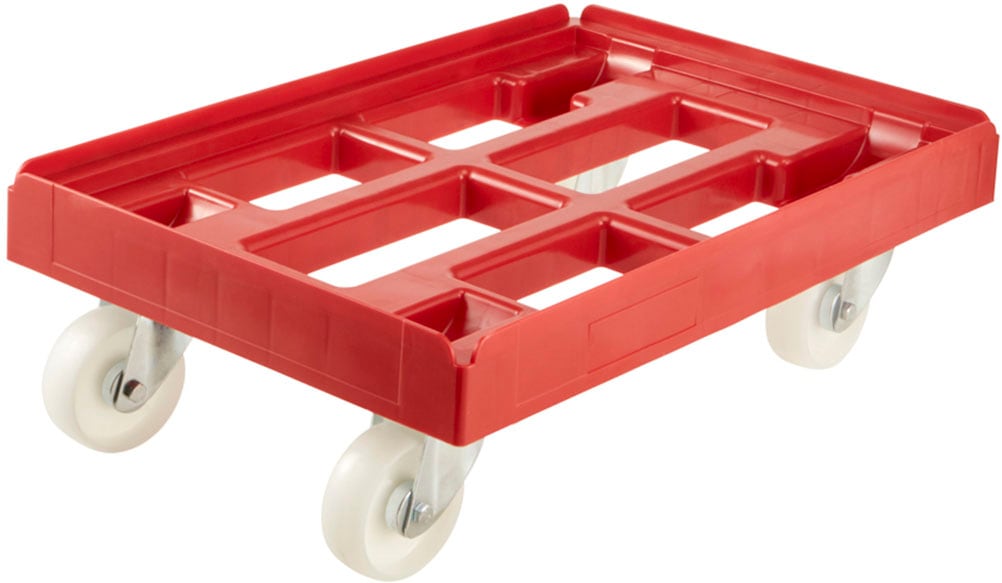 Rollwagen KEEEPER "rolf, Transportroller für Transportboxen und -körbe, 61 x 41 x 19 cm", rot (calcutta rot), B:41cm H:19cm T:61cm, Kunststoff, Rollwagen, Rollwagen