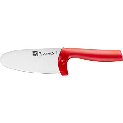 Kinderkochmesser ZWILLING "Twinny" Kochmesser Gr. Gesamtlänge 20,6cm Klingenlänge 10,5cm, rot Kinder abgerundete Klinge, Fingerschutz, für ab 3 Jahren