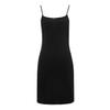 Unterkleid ANISTON CASUAL, Damen, Gr. 48, N-Gr, schwarz, Single Jersey, Obermaterial: 95% Polyester, 5% Elasthan, unifarben, casual, figurumspielend kniefrei, Kleider, mit verstellbaren Spaghetti-Trägern