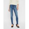 High-waist-Jeans VERO MODA "VMSOPHIA", Damen, Gr. M (38), Länge 32, blau (light blau denim), Denim/Jeans, Obermaterial: 85% Baumwolle, 13% Polyester, 2% Elasthan, modisch, skinny fit, Jeans