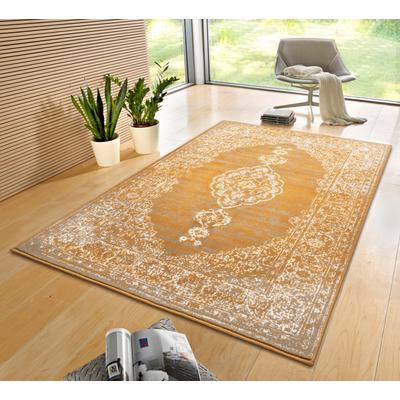 Teppich HANSE HOME "Meridional", gelb (senf), B:120cm H:9mm L:170cm, Polypropylen (PP), Teppiche, Orientalisch, Orient, Kurzflor, Wohnzimmer, Schlafzimmer, Vintage Image