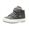 Sneaker KANGAROOS "Kavu III", Gr. 25, grau (steel grau, flame), Synthetik, sportlich, Schuhe, gefüttert
