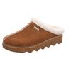 Pantoffel ROHDE "FOGGIA-D", Damen, Gr. 40, braun, Veloursleder, klassisch, Schuhe, Hausschuh, Clog mit herausnehmbarer Innensohle aus Lammwolle