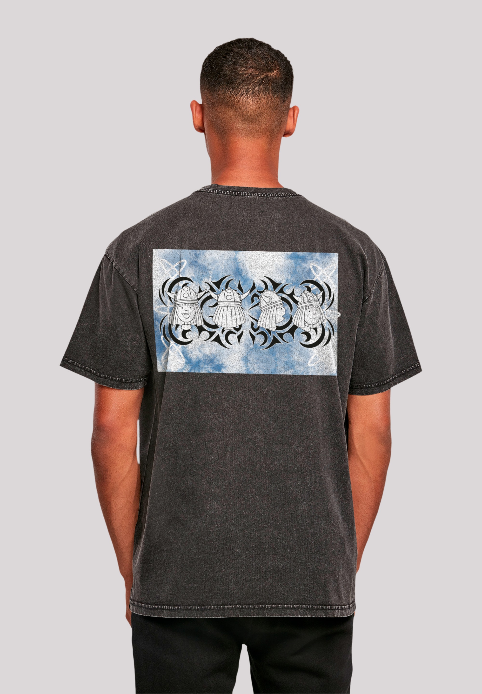 T-Shirt F4NT4STIC "Wickie und die starken Männer Turn Your Head", Herren, Gr. 3XL, schwarz, Obermaterial: 100% Baumwolle, oversize, Rundhals, ohne Bündchen, Shirts, Retro, Heroes of Childhood, TV Serie Image