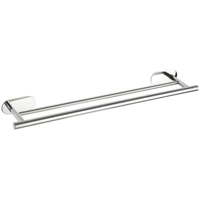Handtuchstange WENKO "Orea", silber (silberfarben), B:60cm H:4,5cm T:12cm, Edelstahl, Handtuchhalter, Turbo-Loc Image