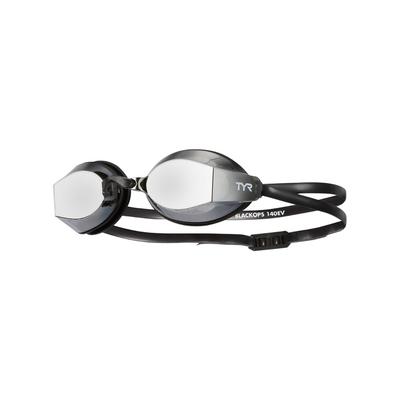 TYR Women's Black Ops 140 EV Racing Mirrored Swim Goggles Adult Fit, Smoke