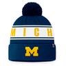 Michigan Wolverines Cuffed Pom Knit