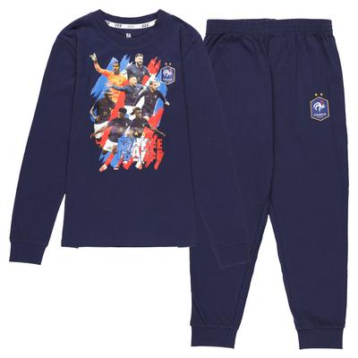 France Kuschelpyjama – Marineblau – Kinder Image