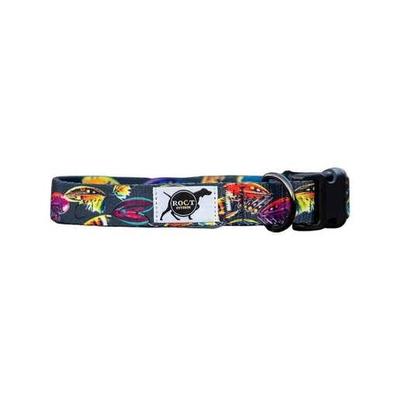 ROCT Outdoors Cascade Polyester Webbing Collar - Fishing Flies 18in - 26in