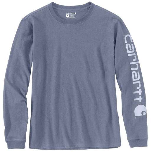 Carhartt Women's Loose Fit Heavyweight Long Sleeve Work Shirt - Thundercloud Heather M