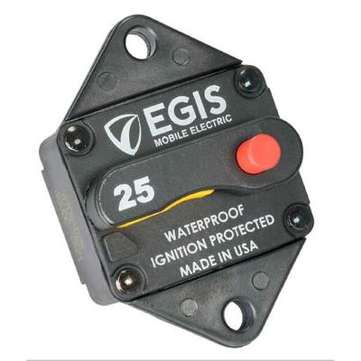 Egis Panel Mount Circuit Breaker Marine Electronic Accessory - Black