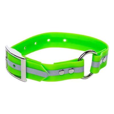 ROCT Outdoors Upland Field Collar with Reflective Band Traditional Collar - Green 16in-20in