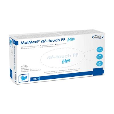 Myclean ni-touch blue PF Handsch.Nitril unst.Gr.XL 100 St Handschuhe Image