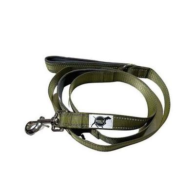 ROCT Outdoor Trailhead Padded & Lined Leash with Heel Handle - Green