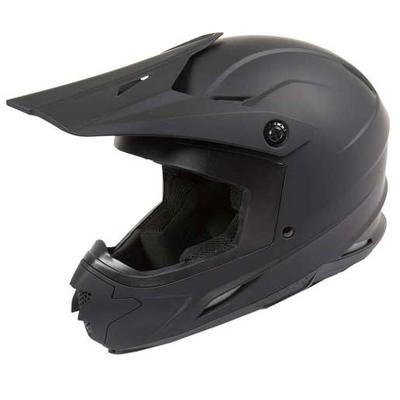 BCS Raider Z7 Black MX Helmet - Black Small