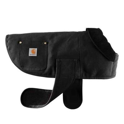 Carhartt Firm Duck Insulated Black Dog Chore Coat - Black Medium