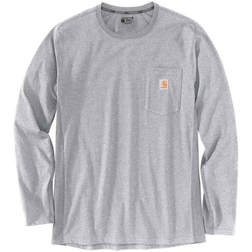 Carhartt Men's Force Relaxed Fit Midweight Pocket Long Sleeve Work Shirt - Carbon Heather XXL