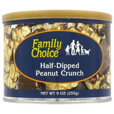 Family Choice Half-Dipped Peanut Crunch Squares