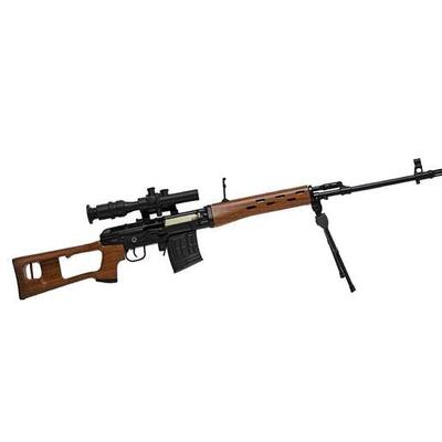 GoatGuns Mini Black/Wood-Grain SVD Die Cast Model Gun - Black/Wood-Grain