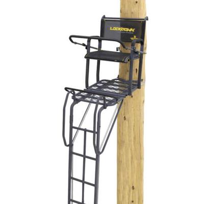 Rivers Edge 21ft Lockdown Ladder Treestand - Black/Yellow 24in x 16in