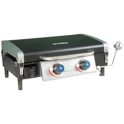 Razor 2-Burner Portable Griddle with Lid - Black