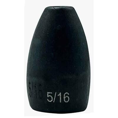 WOO! Never Chip Tungsten Flipping Weight Sinker - Black 5/8