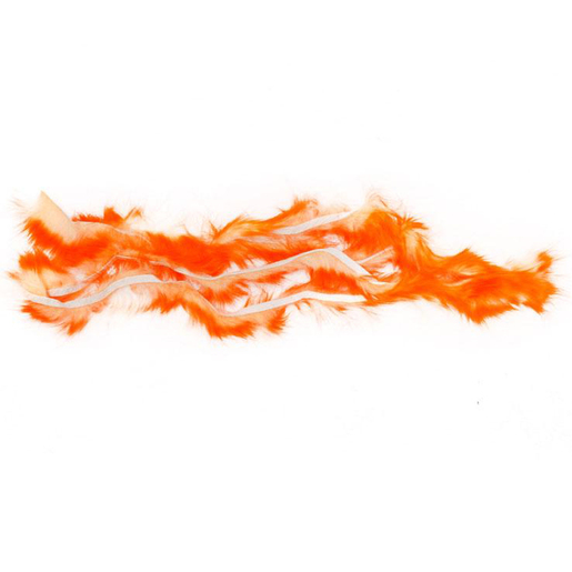 Hareline Dubbin Rabbit Flesh Strips - Peachy Orange