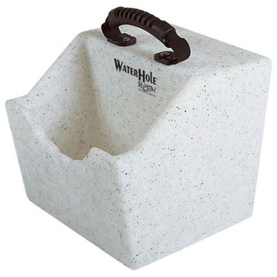 Ruff Land Water Hole 1 Gallon Dog Bowl - Gray 1 Gallon