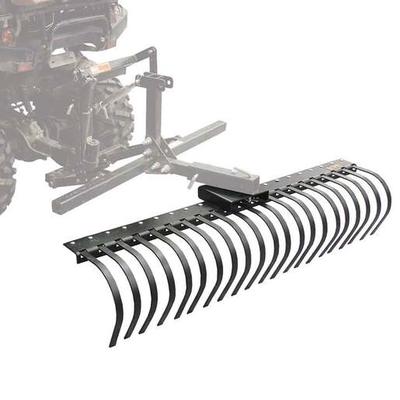 Kolpin ATV/UTV Dirtworks 60in Landscape Rake Tool Attachment - Black