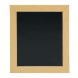 Securit® Woody Kreidetafel – Holzoptik Lackiert – Weißer Kreidemarker + Montageset Inklusive – 20x24 cm Image