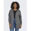 Strickjacke ONLY CARMAKOMA "CARESLY LS BUTTON CARDIGAN KNT NOOS", Damen, Gr. S (42/44), braun (chocolate torte detail:melange), Strick, Feinstrick, Obermaterial: 50% Viskose, 27% Nylon, 23% Polyester, unifarben, casual, hüftbedeckend, V-Ausschnitt,...